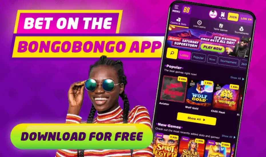 install the free bongo bongo login application on your mobile device